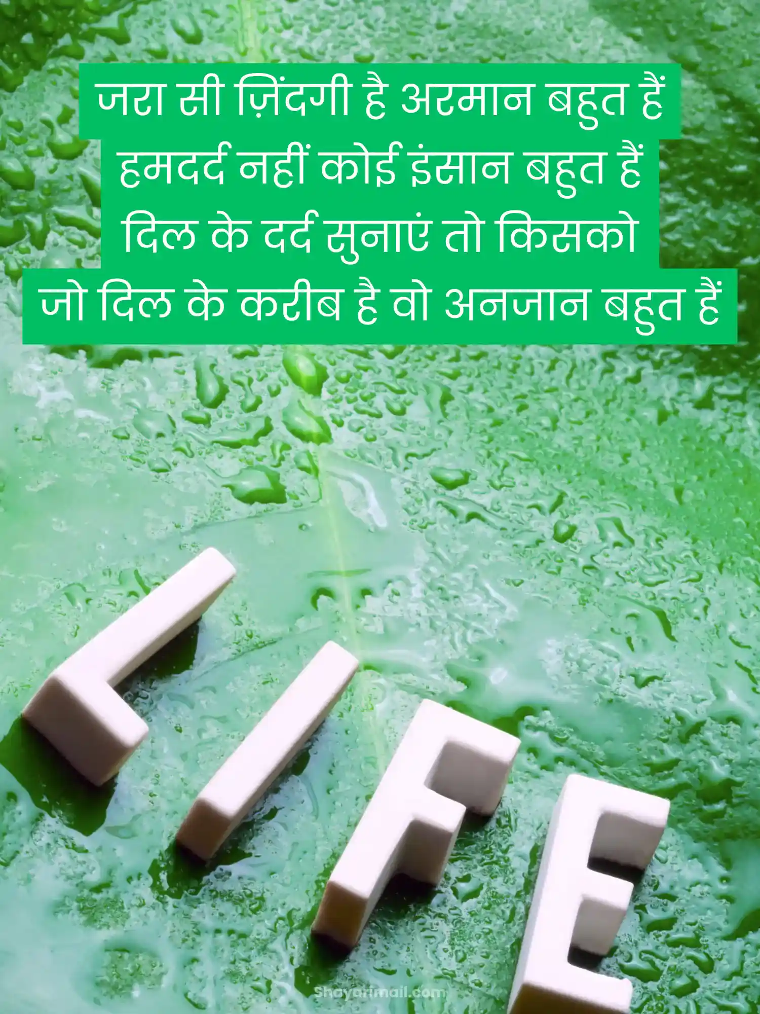 zindagi shayari status hindi image