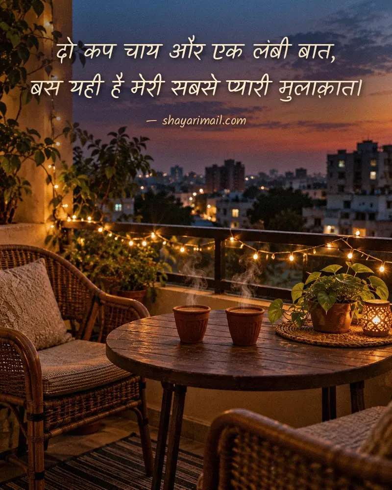 चाय और मोहब्बत पर शायरी