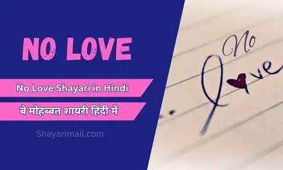 no love shayari hindi